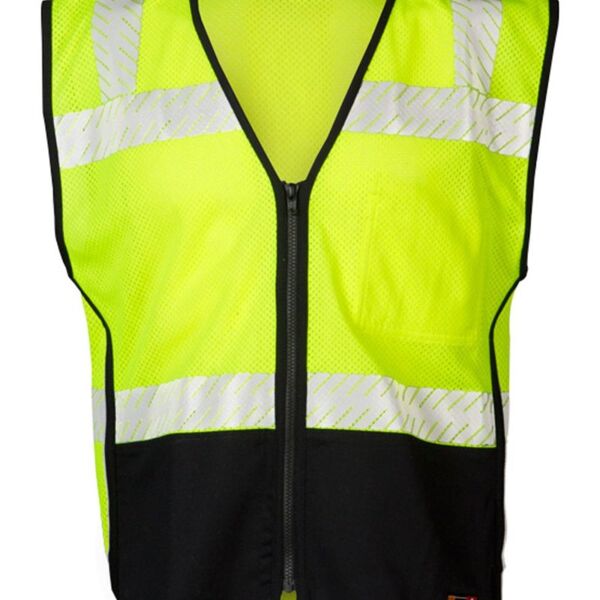 Unisex Premium Black Series® FR Black Bottom Mesh Vest Miniaturansicht