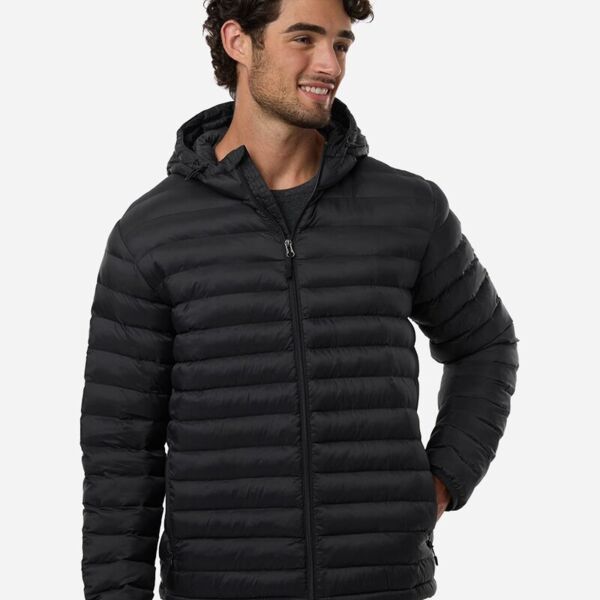 Men's Lightweight Poly-filled Hooded Puffer Jacket Miniaturansicht