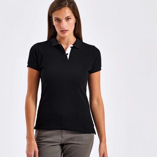 WOMENS CONTRAST POLO Miniaturansicht