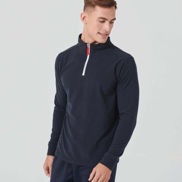 1/4 ZIP L/SLEEVED PIPED FLEECE Miniaturansicht