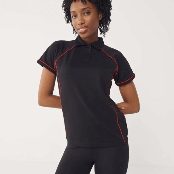 LADIES PIPED PERFORMANCE POLO Miniaturansicht