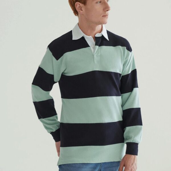 SEWN STRIPE L/S RUGBY SHIRT Miniaturansicht