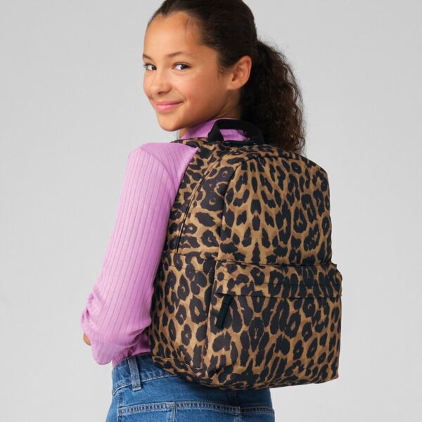 Leopard print mini backpack Miniaturansicht