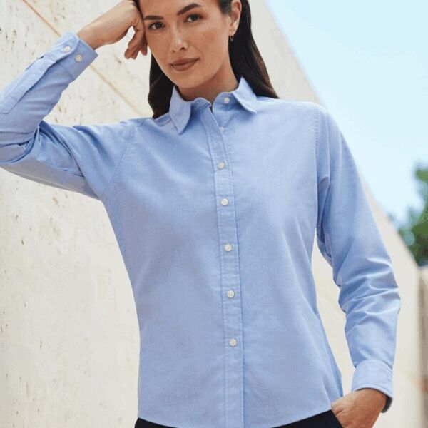 LADIES L/SLEEVE OXFORD SHIRT Miniaturansicht