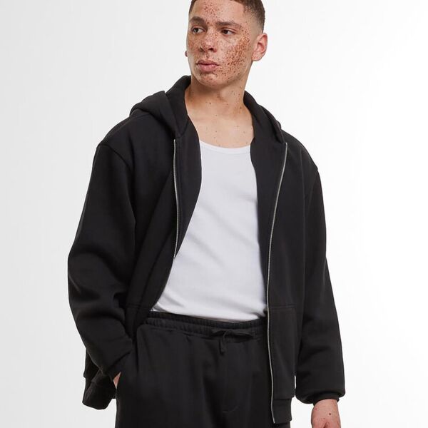 Loose-fit zip hoodie Miniaturansicht