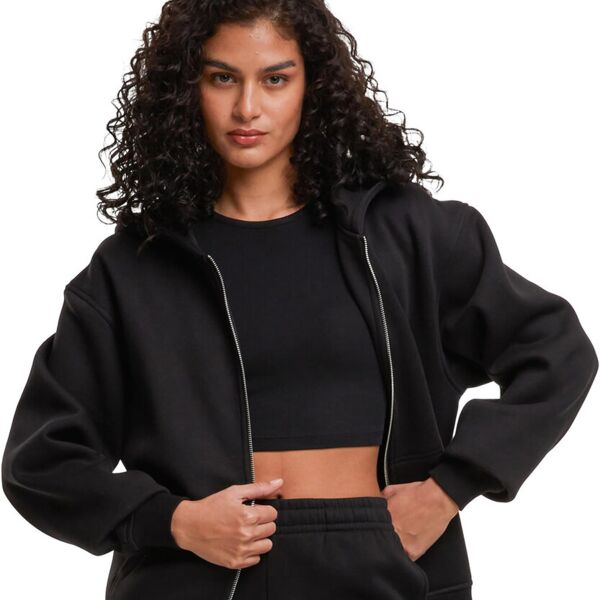 Women’s loose-fit zip hoodie Miniaturansicht