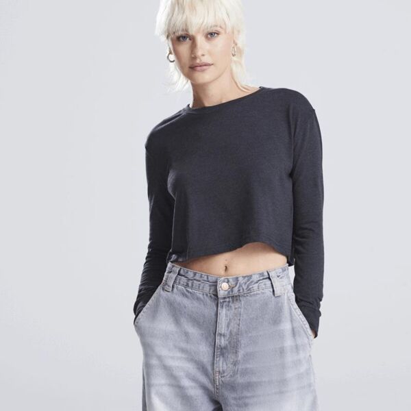WOMENS LONG SLEEVE CROPPED T Miniaturansicht