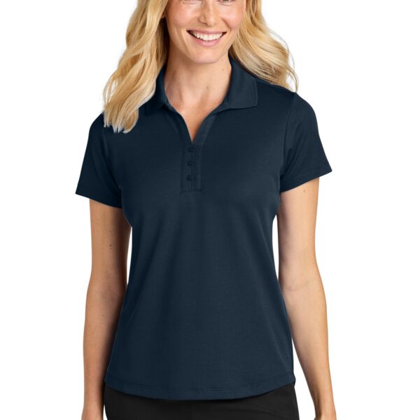 Women's Plaited Pique Polo Miniaturansicht