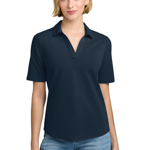 Women's Pinpoint Pique Polo Miniaturansicht