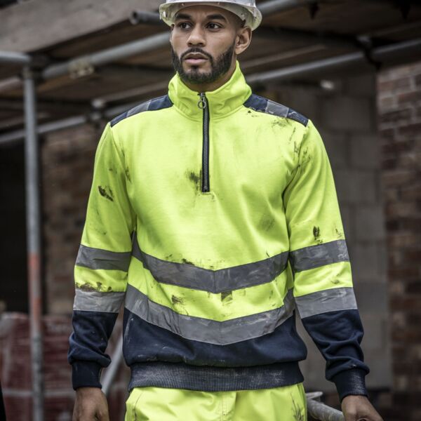 Pro Two Tone 1/4 Zip Sweat Top Miniaturansicht