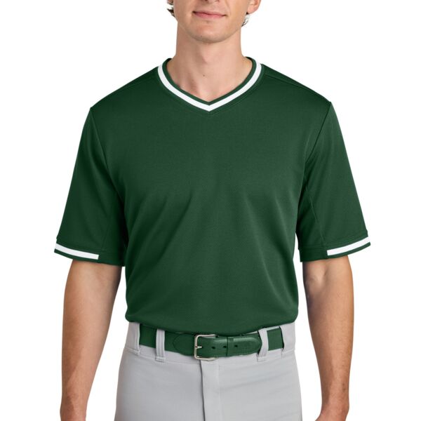 Tough Mesh V Neck Baseball Jersey Miniaturansicht