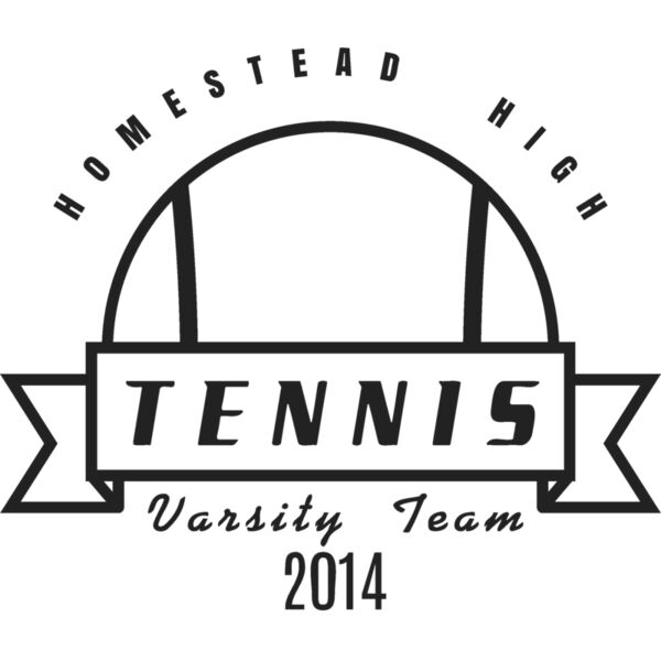 Tennis Template DNT001 BW Miniaturansicht