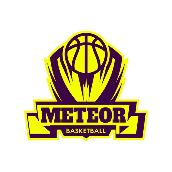 Meteor Basketball Logo Template Miniaturansicht