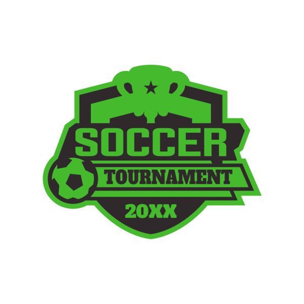 Soccer Tournament logo template 02 Miniaturansicht