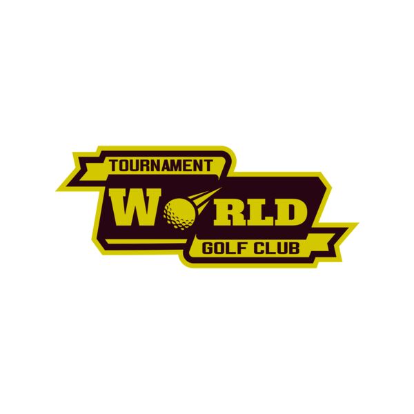 World Tournament Golf club logo template Miniaturansicht