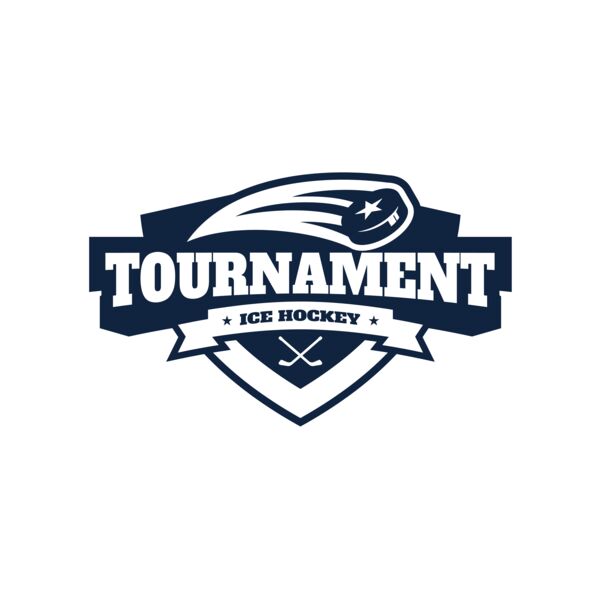 Tournament Ice Hockey logo template 02 Miniaturansicht