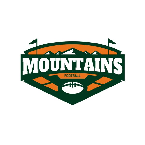 Mountains Football logo template 02 Miniaturansicht