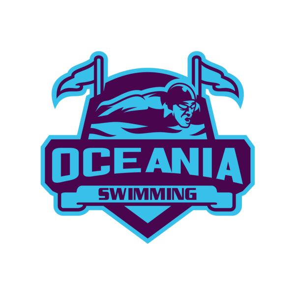 Oceania Swimming logo template Miniaturansicht