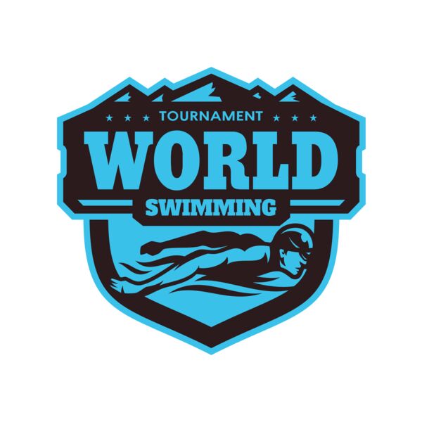 World Tournament Swimming logo template Miniaturansicht