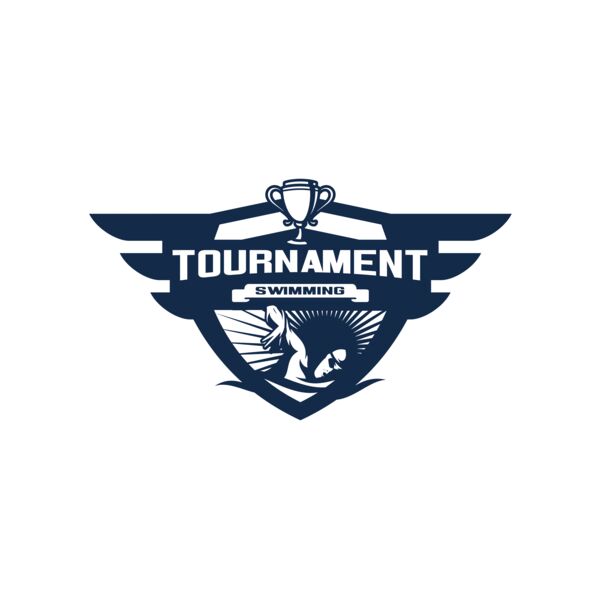 Swimming Tournament logo template 04 Miniaturansicht