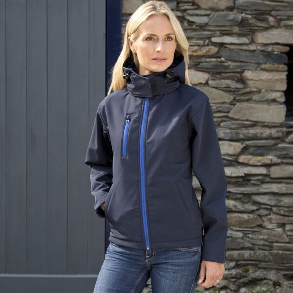 Damen Core TX Performance Kapuzen Softshell Jacke RT230F Miniaturansicht