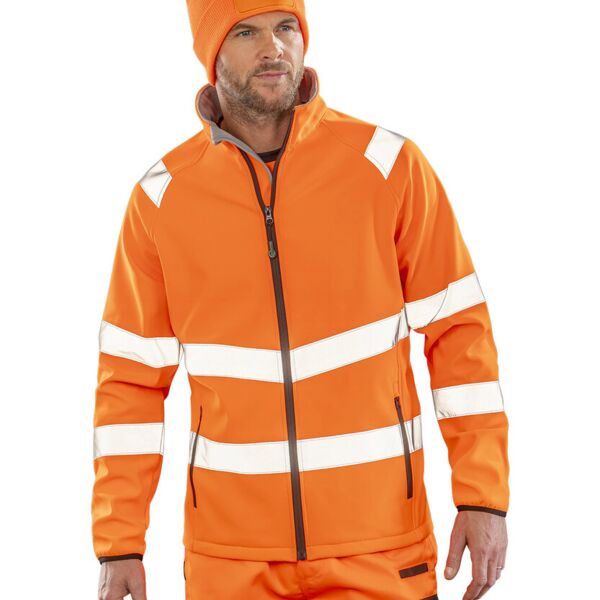 Recycled Printable Safety Softshell Jacke RT505 Miniaturansicht