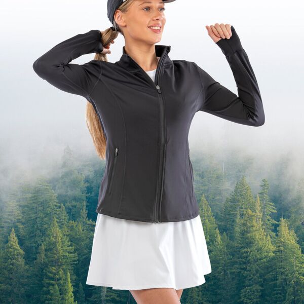 Recycled Womens Fitness Jacke RT798F Miniaturansicht