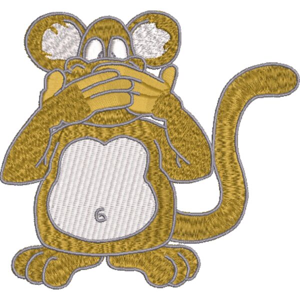 Affe 110 x 110 mm Miniaturansicht