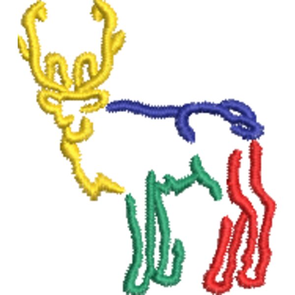 Hirsch Elch 44 x 50 mm Miniaturansicht