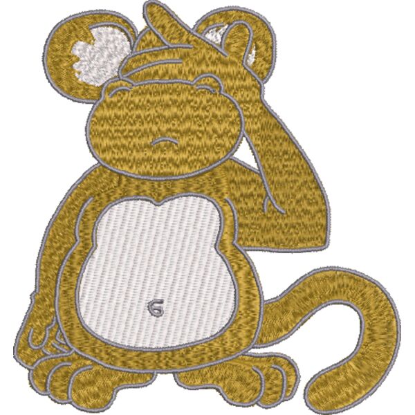 Affe 110 x 120 mm Miniaturansicht