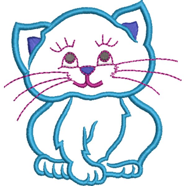 Katze 100 x 110 mm Miniaturansicht