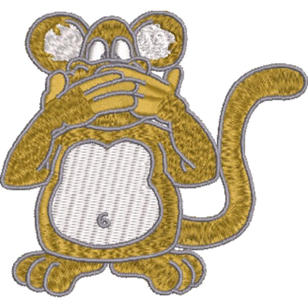 Affe 87 x 80 mm Miniaturansicht