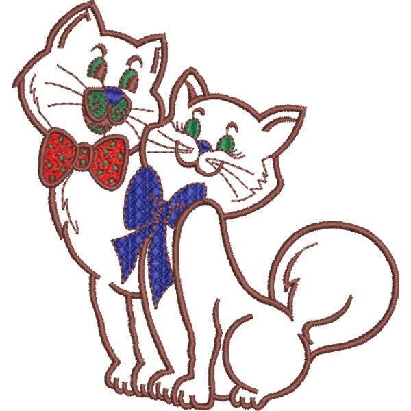 Katzen Braun 140 x 140 mm Miniaturansicht