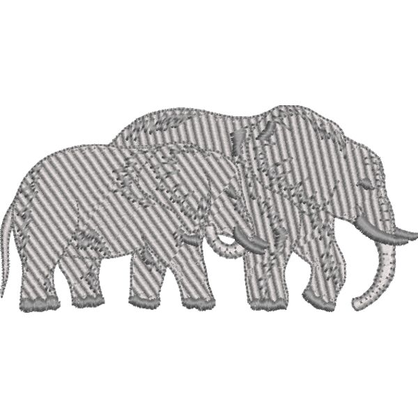 Elefanten 150 x 75 mm Miniaturansicht