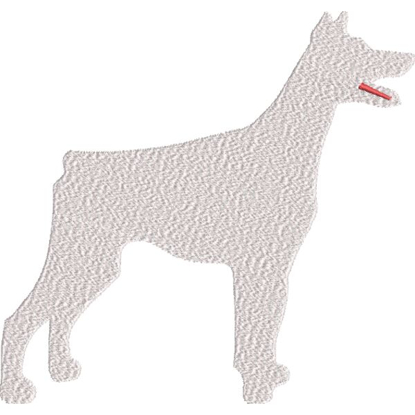 Hund Weiß 150 x 140 mm Miniaturansicht