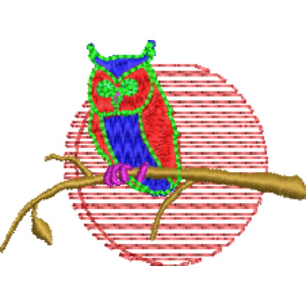 Eule 60 x 45 mm Miniaturansicht