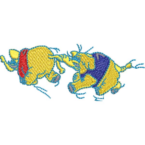 Elefanten 100 x 40 mm Miniaturansicht