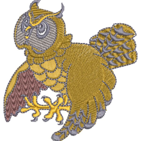 Eule 90 x 97 mm Miniaturansicht