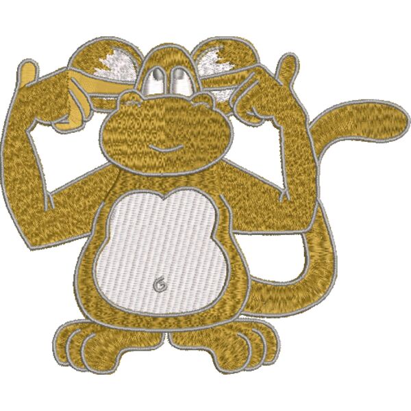 Affe 130 x 110 mm Miniaturansicht