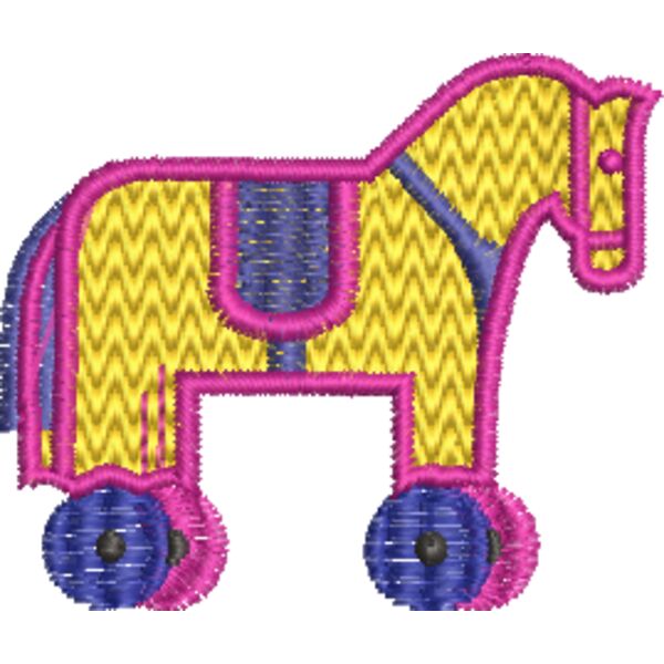 Pferd 70 x 60 mm Miniaturansicht