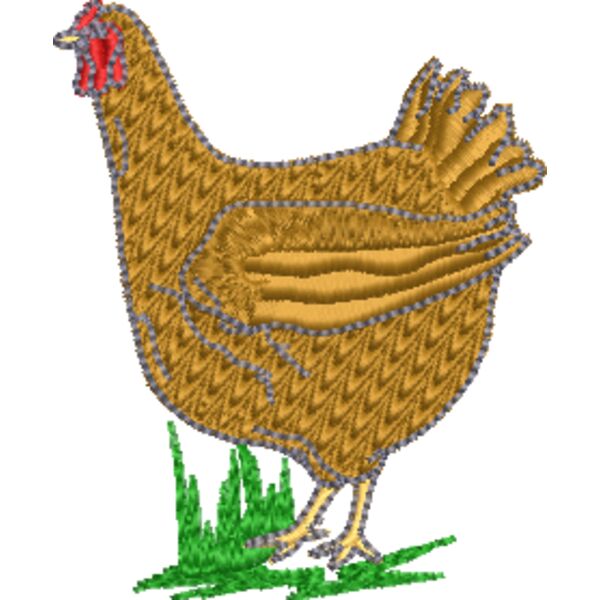 Huhn 60 x 73 mm Miniaturansicht