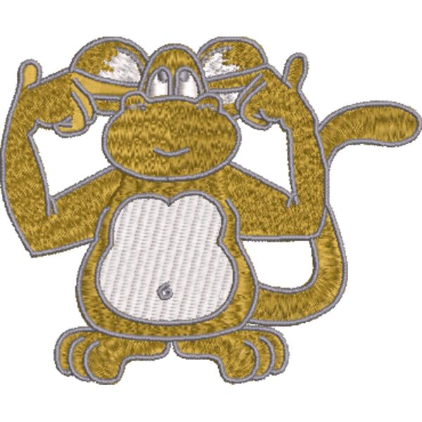 Affe 98 x 80 mm Miniaturansicht