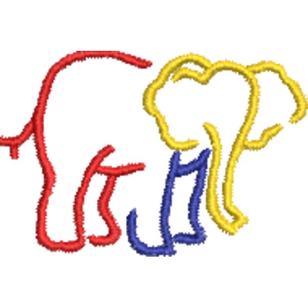 Elefant 50 x 34 mm Miniaturansicht