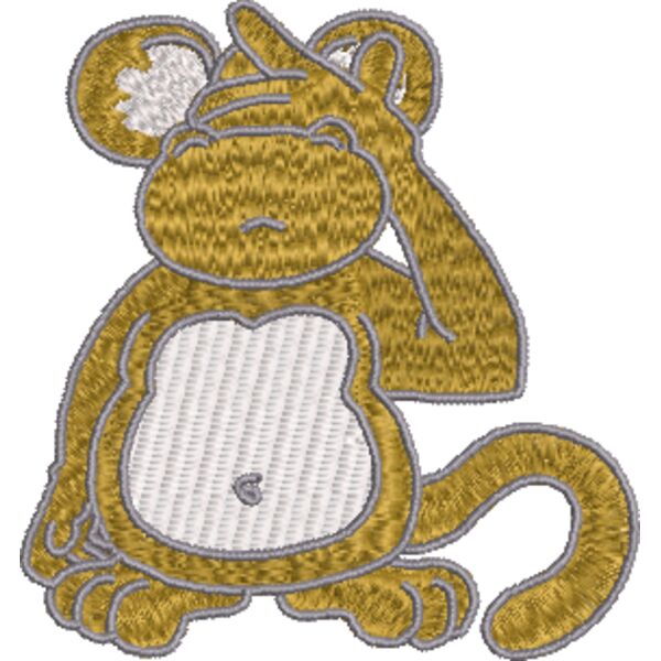 Affe 76 x 80 mm Miniaturansicht