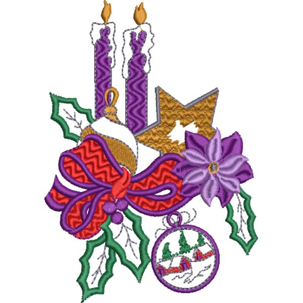 Weihnachtskerze 110 x 160 mm Miniaturansicht