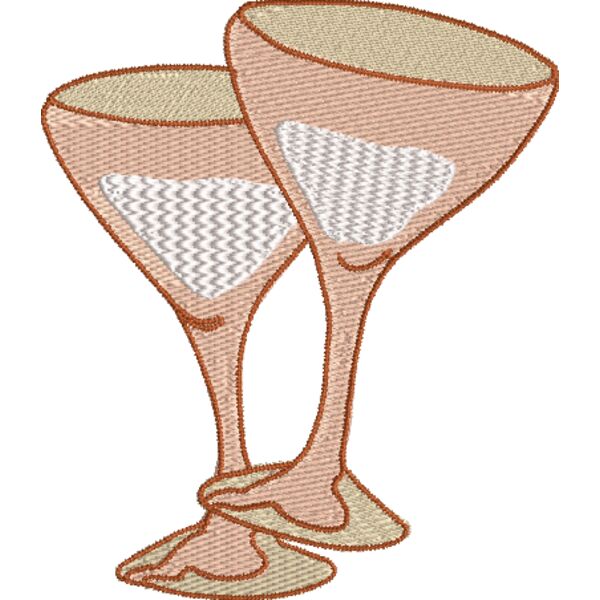 Champagnier Glas 100 x 120 mm Miniaturansicht