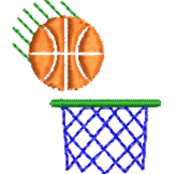 Basketball 36 x 43 mm Miniaturansicht
