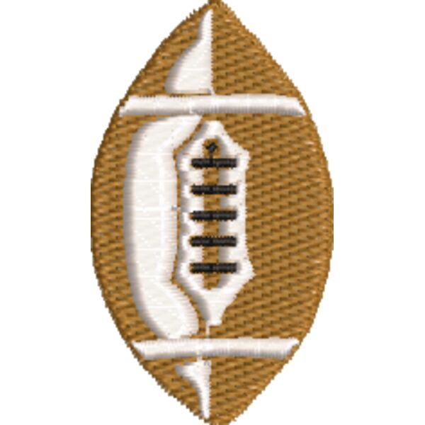 Rugby Ball 36 x 63 mm Miniaturansicht