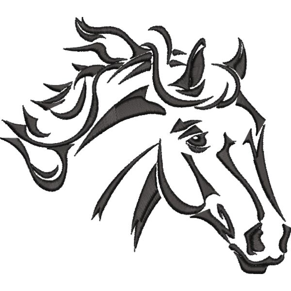 Pferd 6 Schwarz Miniaturansicht