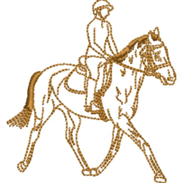 Pferd 26 mit Reiter Miniaturansicht